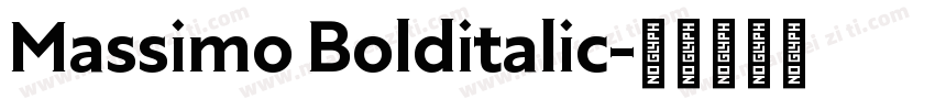 Massimo Bolditalic字体转换